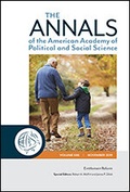 Cover: The ANNALS of the American Academy of Political and Social Science - SAGE Publications Inc