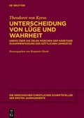 Cover: Unterscheidung von L&uuml;ge und Wahrheit - De Gruyter