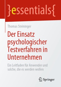 Abbildung von: Der Einsatz psychologischer Testverfahren in Unternehmen - Springer
