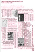 Cover: Demokratie und Frieden auf der Stra&szlig;e: Comrade Conrade - CLIO Verein f. Geschichts- & Bildungsarbeit