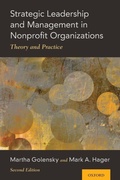 Cover: Strategic Leadership and Management in Nonprofit Organizations - Oxford University Press Inc
