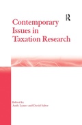 Cover: Contemporary Issues in Taxation Research - Routledge