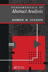 Enlarge image Cover: Fundamentals of Abstract Analysis - CRC Press