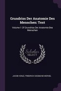Cover: Grundriss Der Anatomie Des Menschen - Palala Press