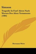Cover: Simson - Kessinger Publishing