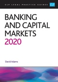 Cover: Banking and Capital Markets 2020 - College of Law Publishing