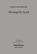 Cover: Weisung f&uuml;r Israel - Mohr Siebeck