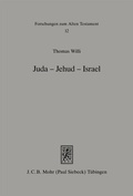 Cover: Juda - Jehud - Israel - Mohr Siebeck
