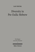 Cover: Diversity in Pre-Exilic Hebrew - Mohr Siebeck