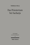 Cover: Das Priestertum bei Sacharja - Mohr Siebeck