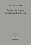 Cover: Priester und Leviten im ach&auml;menidischen Juda - Mohr Siebeck