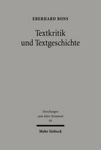 Abbildung von: Textkritik und Textgeschichte - Mohr Siebeck