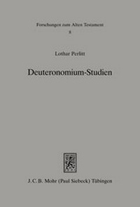 Abbildung von: Deuteronomium-Studien - Mohr Siebeck