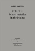 Cover: Collective Reinterpretation in the Psalms - Mohr Siebeck