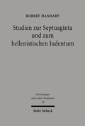 Cover: Studien zur Septuaginta und zum hellenistischen Judentum - Mohr Siebeck