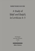 Cover: A Study of Hata' and Hatta't in Leviticus 4-5 - Mohr Siebeck