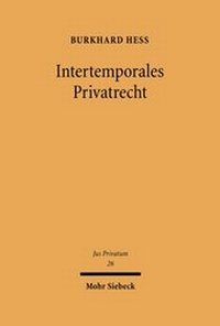 Bild: Intertemporales Privatrecht - Mohr Siebeck