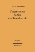 Bild: Unternehmen, Kapital und Genu&szlig;rechte - Mohr Siebeck