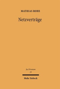 Enlarge image Cover: Netzverträge - Mohr Siebeck