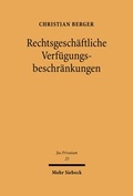 Bild: Rechtsgeschaeftliche Verfuegungsbeschraenkungen - Mohr Siebeck
