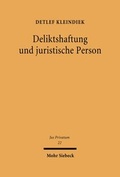 Bild: Deliktshaftung und juristische Person - Mohr Siebeck