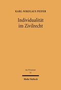 Bild: Individualit&auml;t im Zivilrecht - Mohr Siebeck