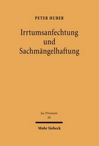 Bild: Irrtumsanfechtung und Sachmaengelhaftung - Mohr Siebeck
