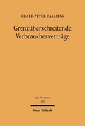 Bild: Grenzueberschreitende Verbrauchervertraege - Mohr Siebeck