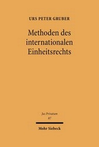 Bild: Methoden des internationalen Einheitsrechts - Mohr Siebeck