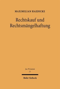 Enlarge image Cover: Rechtskauf und Rechtsmängelhaftung - Mohr Siebeck