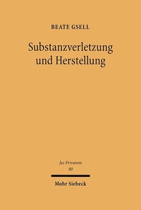 Bild: Substanzverletzung und Herstellung - Mohr Siebeck