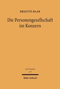 Bild: Die Personengesellschaft im Konzern - Mohr Siebeck