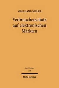 Bild: Verbraucherschutz auf elektronischen Maerkten - Mohr Siebeck