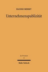 Abbildung von: Unternehmenspublizitaet - Mohr Siebeck