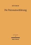 Bild: Die Patronatserklaerung - Mohr Siebeck