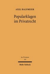 Abbildung von: Popularklagen im Privatrecht - Mohr Siebeck