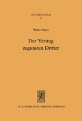 Bild: Der Vertrag zugunsten Dritter - Mohr Siebeck