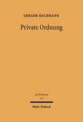 Bild: Private Ordnung - Mohr Siebeck