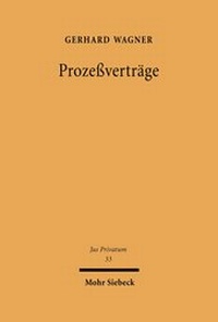 Abbildung von: Prozessvertraege - Mohr Siebeck