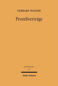 Enlarge image Cover: Prozeßverträge - Mohr Siebeck