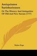 Cover: Antiquitates Sarisburienses - Kessinger Publishing