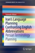 Cover: Iran's Language Planning Confronting English Abbreviations - Springer