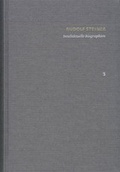 Cover: Rudolf Steiner: Schriften. Kritische Ausgabe / Band 3: Intellektuelle Biographien - frommann-holzboog