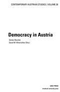 Cover: Democracy in Austria - University of New Orleans Press