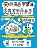 Cover: Fun Paper Crafts (Cut and paste Monster Factory - Volume 3) - Best Activity Books for Kids
