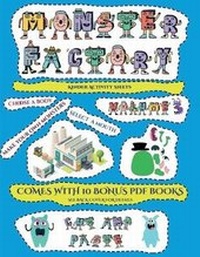 Enlarge image Cover: Kinder Activity Sheets (Cut and paste Monster Factory - Volume 3) - Best Activity Books for Kids