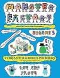 Cover: Printable Preschool Workbooks (Cut and paste Monster Factory - Volume 3) - Best Activity Books for Kids