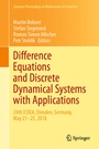 Cover: Difference Equations and Discrete Dynamical Systems with Applications - Springer