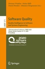 Cover: Software Quality: Quality Intelligence in Software and Systems Engineering - Springer