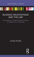 Cover: Business Negotiations and the Law - Routledge